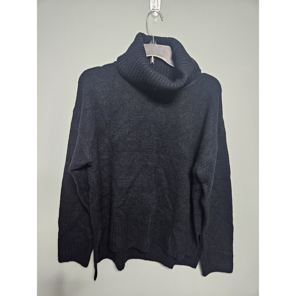 Sz M - Vici Black Turtleneck Sweater Oversized